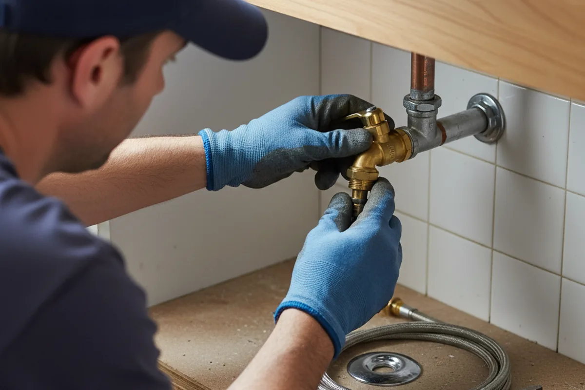Shutoff valve and fitting work during Repiping in Matteson
